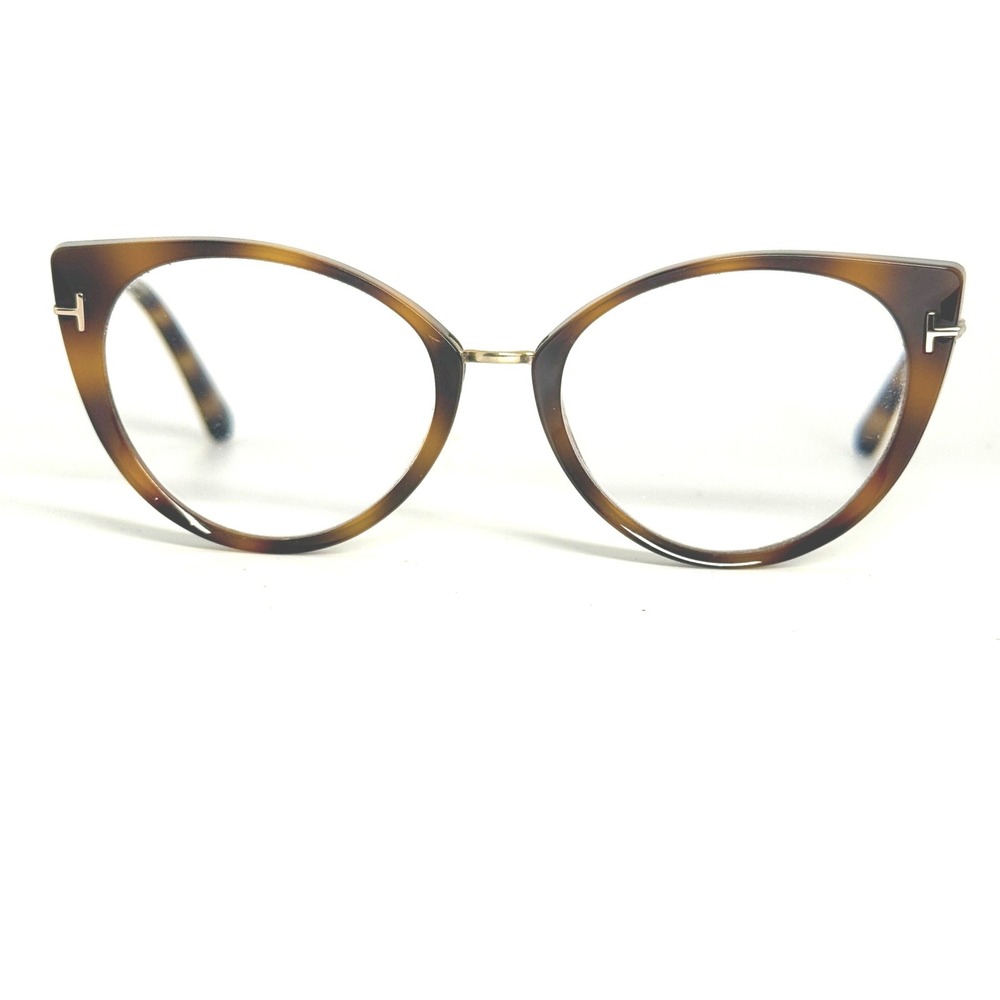 Tom Ford Tortoiseshell Brown and Gold Cat Eye Glasses
